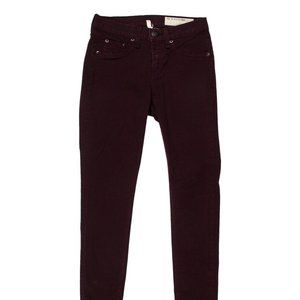 Rag & Bone, Burgundy Skinny Jean, Size 25 Pant